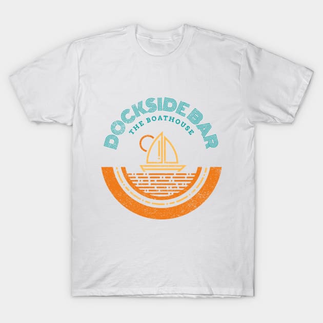 The Dockside Bar at the Boathouse Orlando Florida T-Shirt by Joaddo